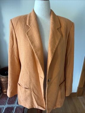 Ellen Tracy 100% Silk Vintage Blazer